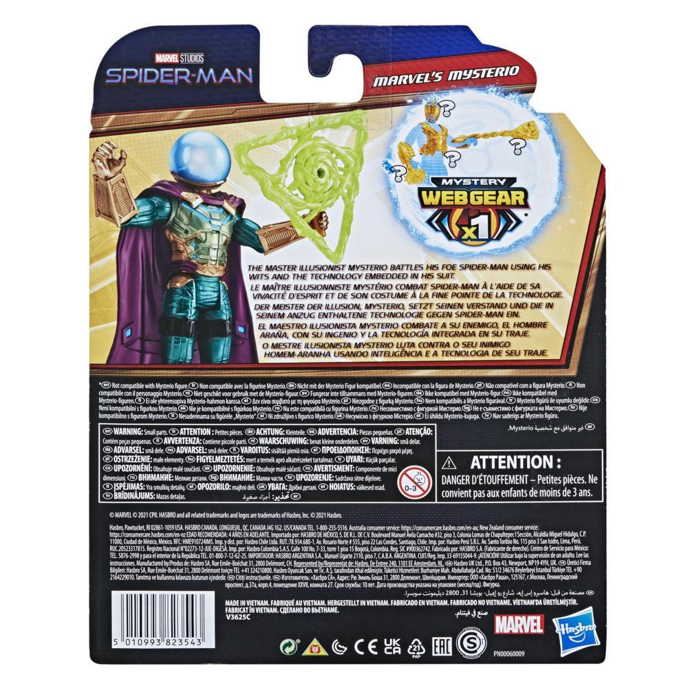 Hasbro Marvel Spider-Man Mystery Web Gear Mysterio 6-Inch Action Figure ฮาสโบร มาร์เวล สไปเดอร์-แมน หุ่นโมเดลฟิกเกอร์ เว็บ เกียร์ มิสเตริโอ้ ขนาด 6 นิ้ว ลิขสิทธิ์แท้