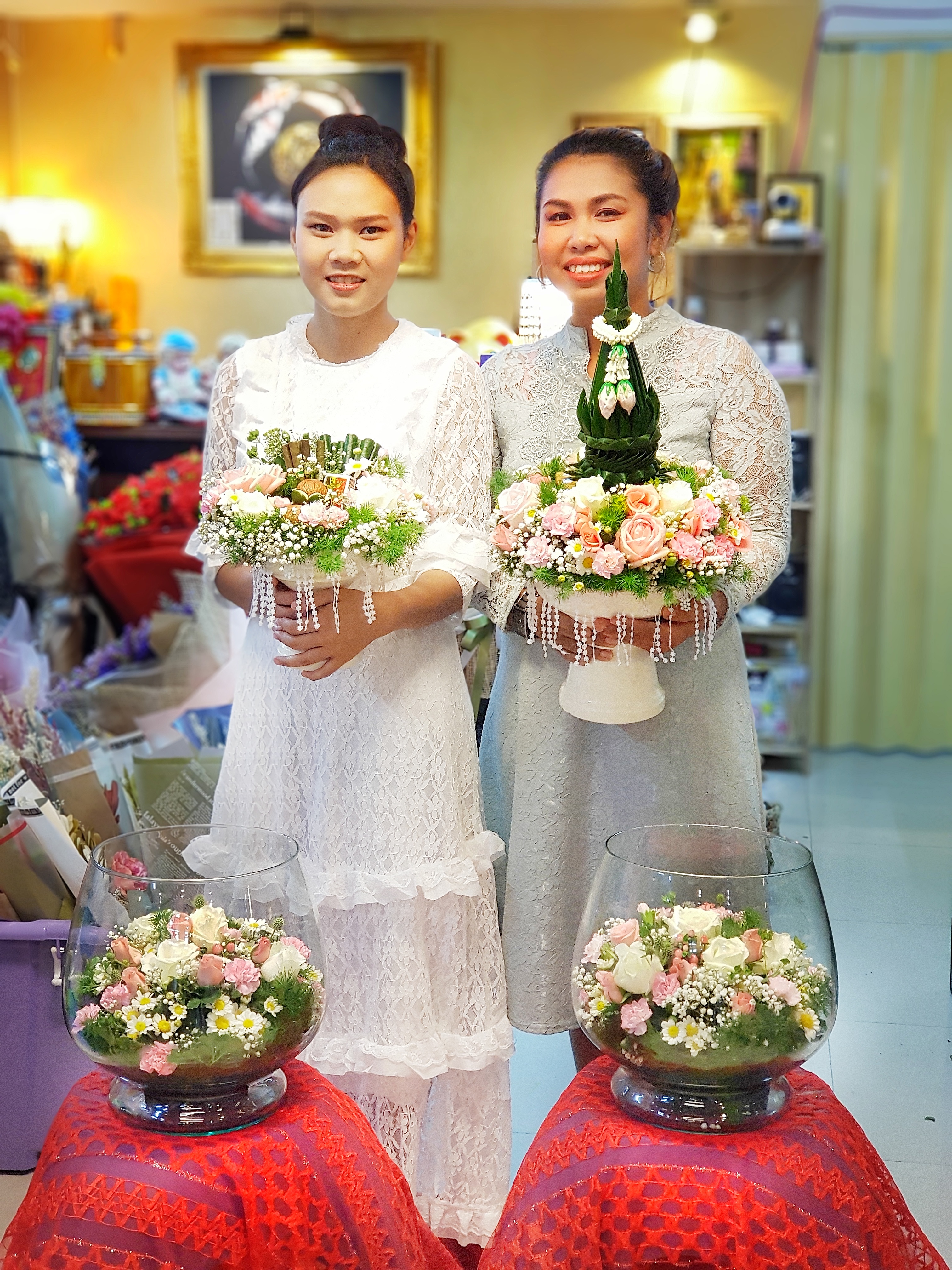 พานขันหมากร้านดอกไม้ศาลายา นครปฐม