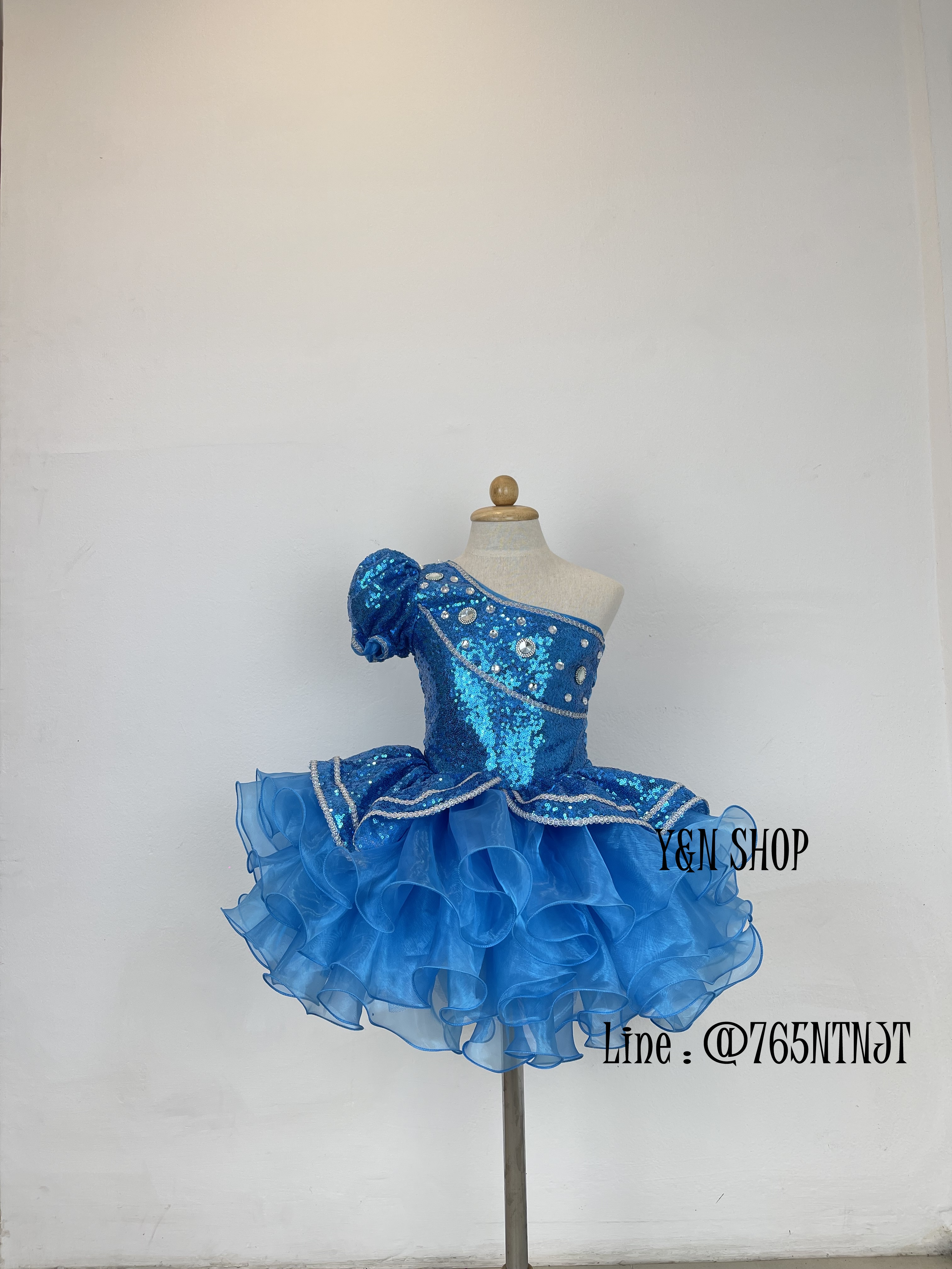 ชุดผ้าเกล็ดแขนตุ๊กตา ชุดดรัมเมเยอร์ ชุดดรัมเมเยอร์เด็ก ชุดเชียร์ลีดเดอร์เด็ก