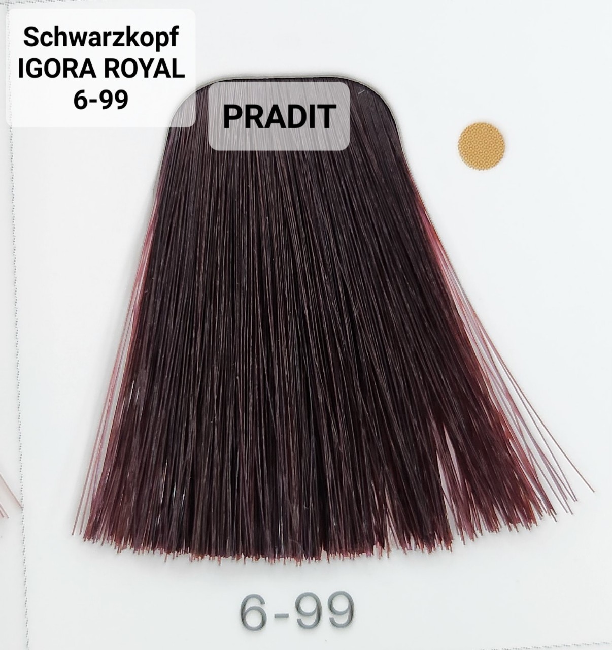 Schwarzkopf Igora Royal ครีมย้อมผม อีโกร่า รอยัล เบอร์6-99 สีบลอนด์เข้มออกม่วงพิเศษ (60ml) 80 กรัม