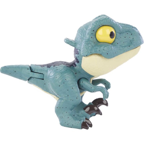 Mattel Jurassic World Snap Squad Attitudes Velociraptor (GXW61) แมทเทล จูราสสิค เวิลด์ ของเล่นแอ็กชั่นฟิกเกอร์ไดโนเสาร์ เวโลซีแรปเตอร์ สีฟ้า