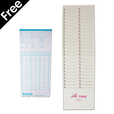 ขายถูก เครื่องบันทึกเวลา ALPHA-TIME รุ่น ALP-210AB (แถมฟรีบัตรตอก 100 ใบ แผงเสียบบัตร 50 ช่อง 1 แผง)