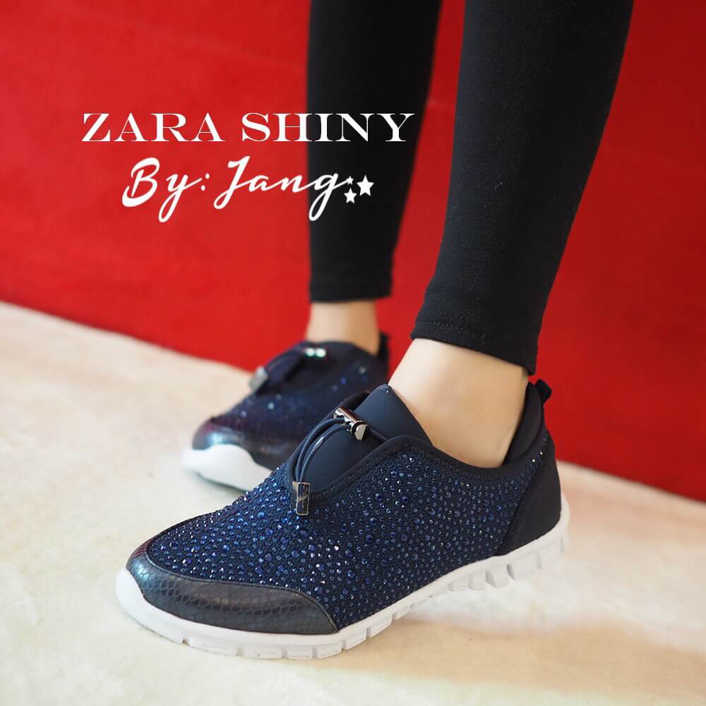รองเท้า Zara Shiny Trainer 2015 (สีน้ำตาล)