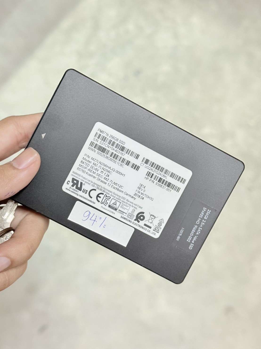 Samsung SSD 256GB 2.5 SATA
