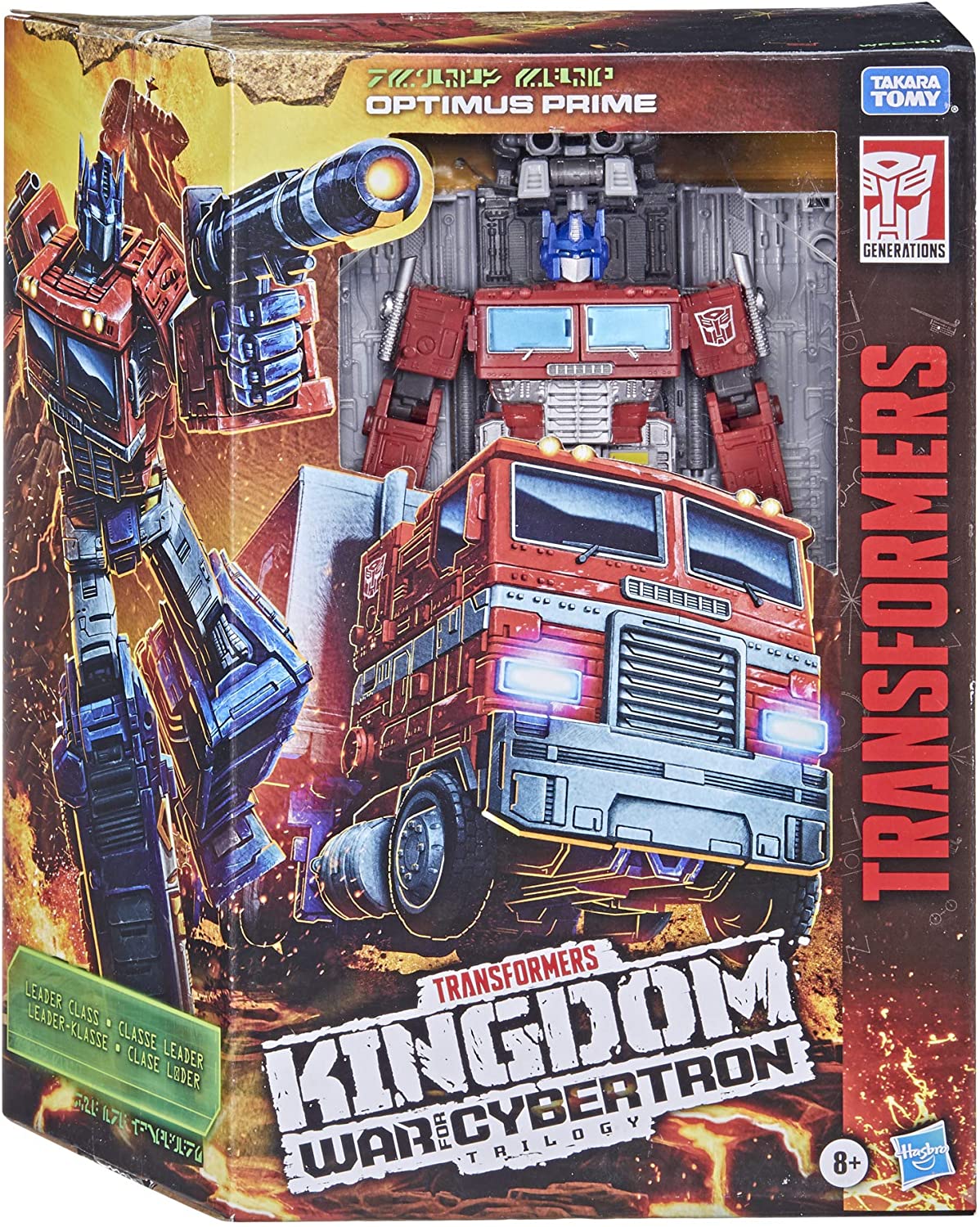 Hasbro Transformers Generations War for Cybertron Kingdom Leader WFC-K11 Optimus Prime Figure ฮาสโบร ทรานสฟอเมอร์ส เจเนอเรชั่น วอร์ ฟอร์ ไซเบอร์ตรอน คิงดอม ลีดเดอร์ คลาส WFC-K11 หุ่นยนต์ออพติมัส ไพรม์ 7 นิ้ว ลิขสิทธิ์แท้