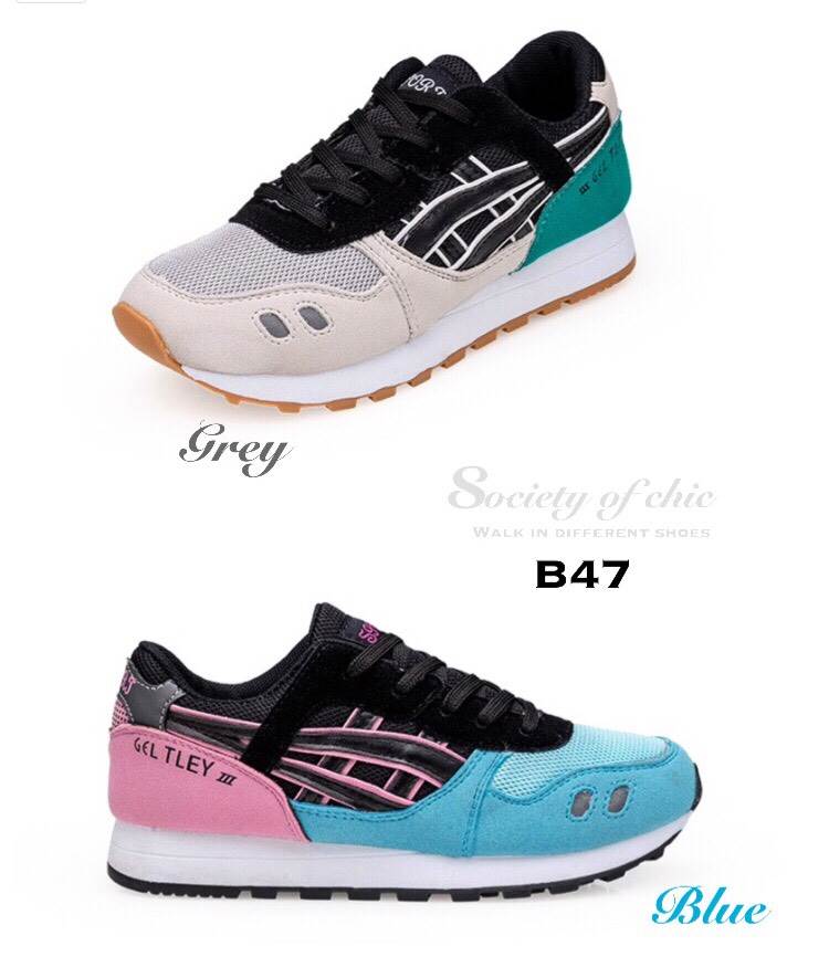 รองเท้าผ้าใบ Onitsuka Tiger Pastel (สีเทา)