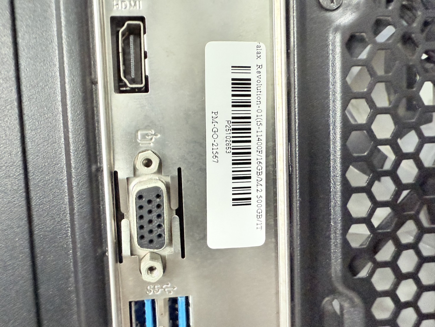 คอมพิวเตอร์ประกอบ Galax Revolution-01(i5-11400F16GBM.2 500GB1TBRTX 3060Ti 8GB)