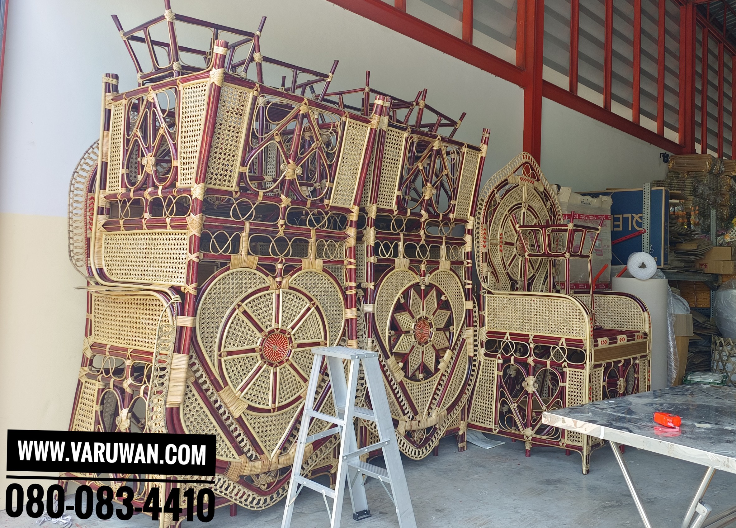 ธรรมาสน์หวาย ครบชุด