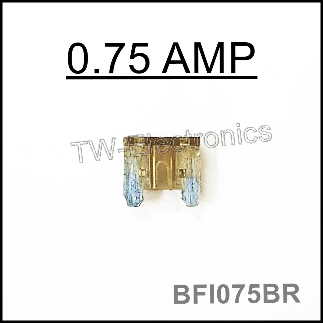 ฟิวส์เสียบ ไมโคร 0.75 AMP / BFI075BR