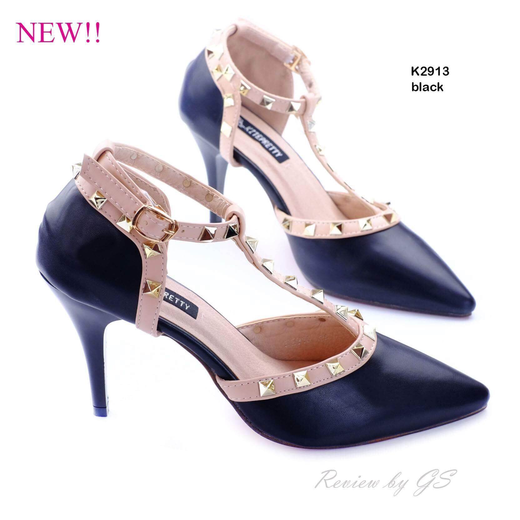 รองเท้าคัทชู Style Valentino (สีชมพู)