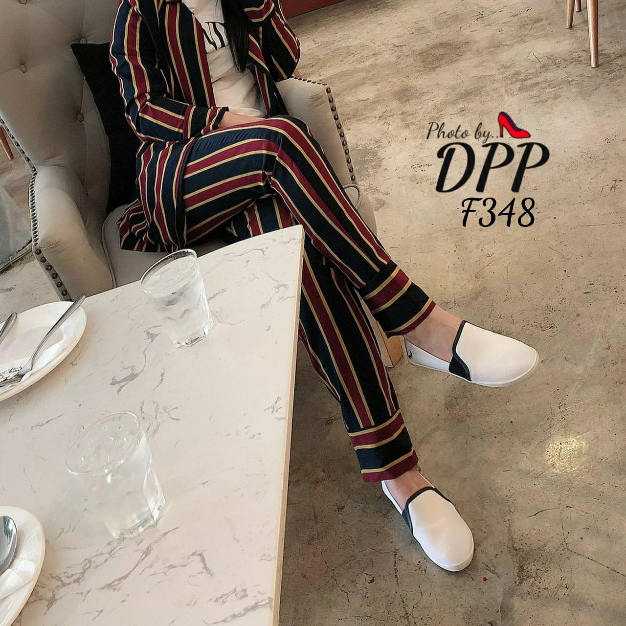 รองเท้าผ้าใบทรงSlip on สไตล์ Fred Perry