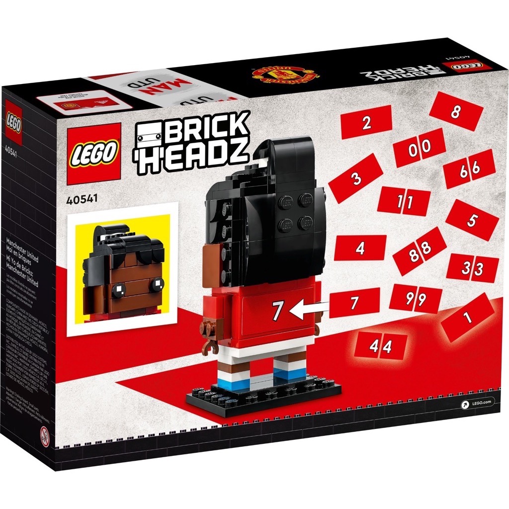 ตัวต่อเสริมทักษะ LEGO BRICKHEADZ - Manchester United Go Brick Me (แมนเชสเตอร์ ยูไนเต็ด) รุ่น 40541