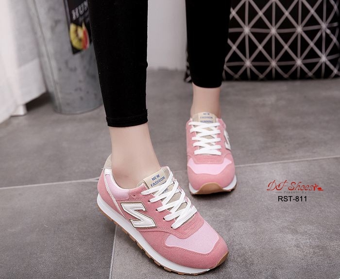 รองเท้าผ้าใบ Style New Balace (สีชมพู)