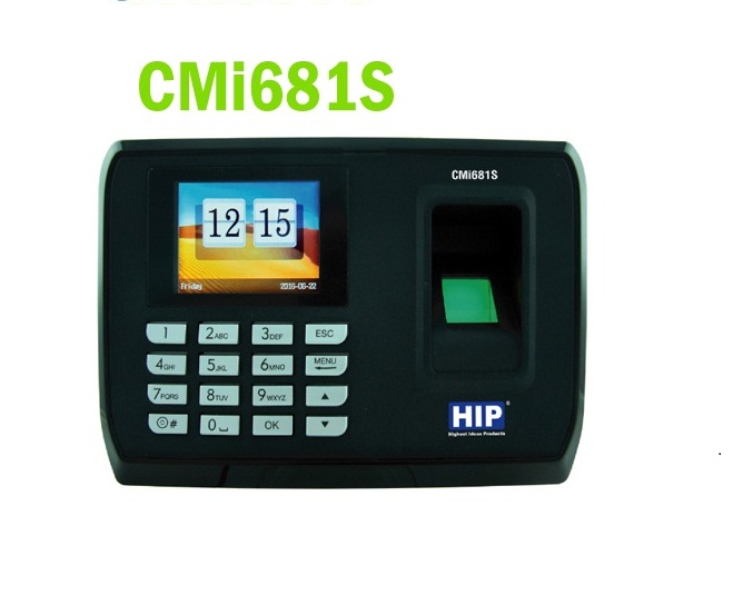 ขายถูก เครื่องสแกนลายนิ้วมือ HIP CMi681S ใช้แทนเครื่องตอกบัตรได้ ประกันศูนย์ HIP