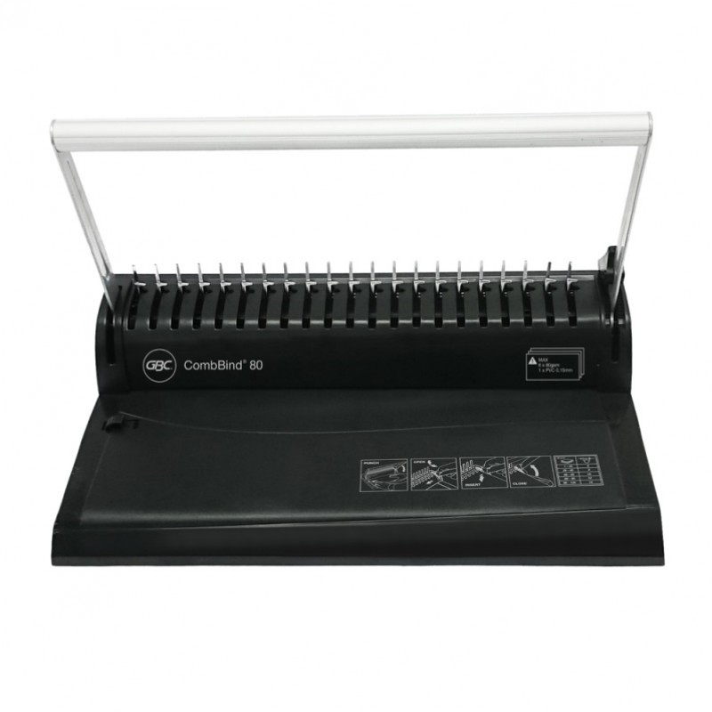 เครื่องเข้าเล่มสันห่วงพลาสติกแบบมือโยก GBC CombBind 80 Binder