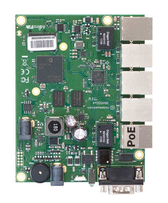 ขายถูก Router Board MikroTik (RB450Gx4)