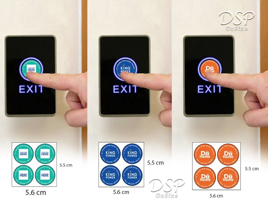 ขายถูก Z-Touch Circle Press Button Antimicrobial Pad แผ่นป้องกันและกำจัดเชื้อไวรัสโควิด-19