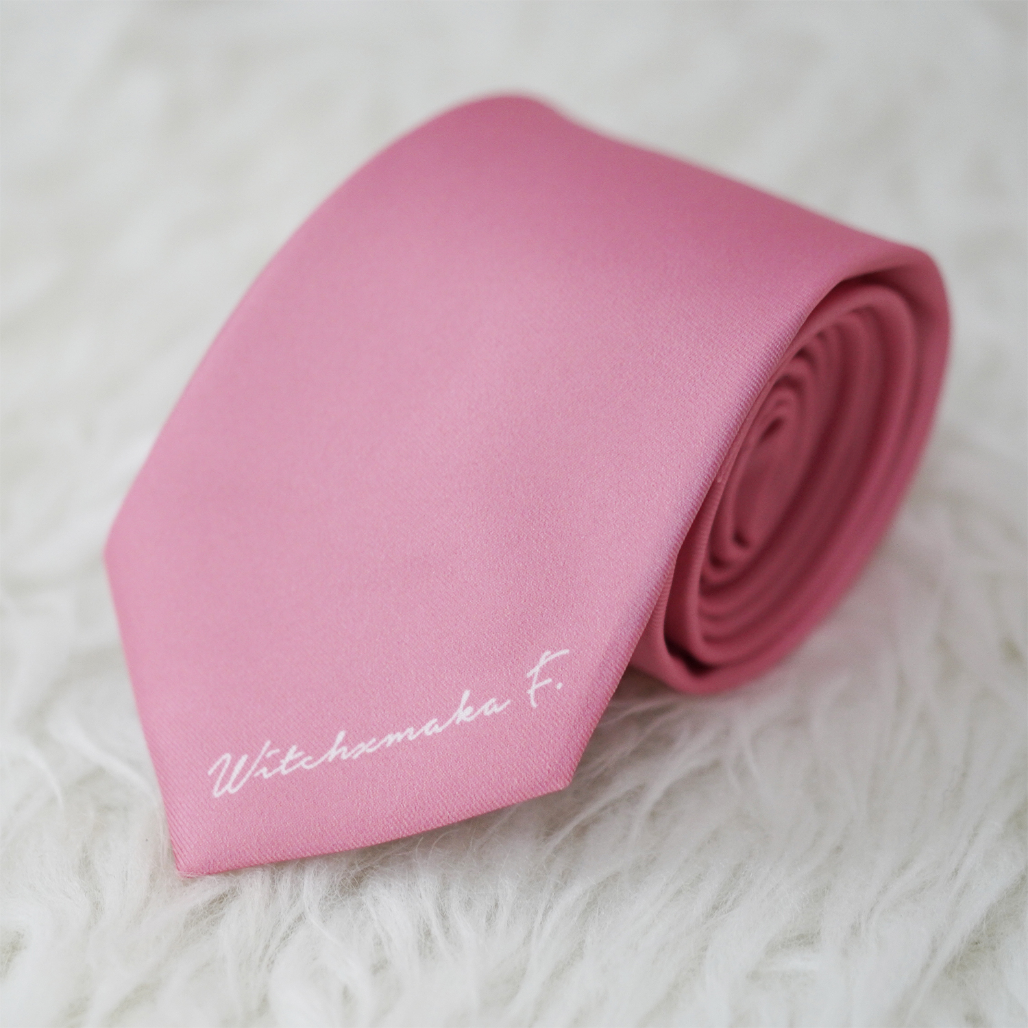 เนคไท สั่งทำใส่ชื่อ ขนาด 3" - Minimal - Peach Pink