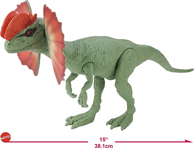 Mattel Jurassic World 12" Dilophosaurus (HMK80) แมทเทล จูราสสิค เวิลด์ ของเล่นแอ็กชั่นฟิกเกอร์ไดโนเสาร์ ไดโลโฟซอรัส