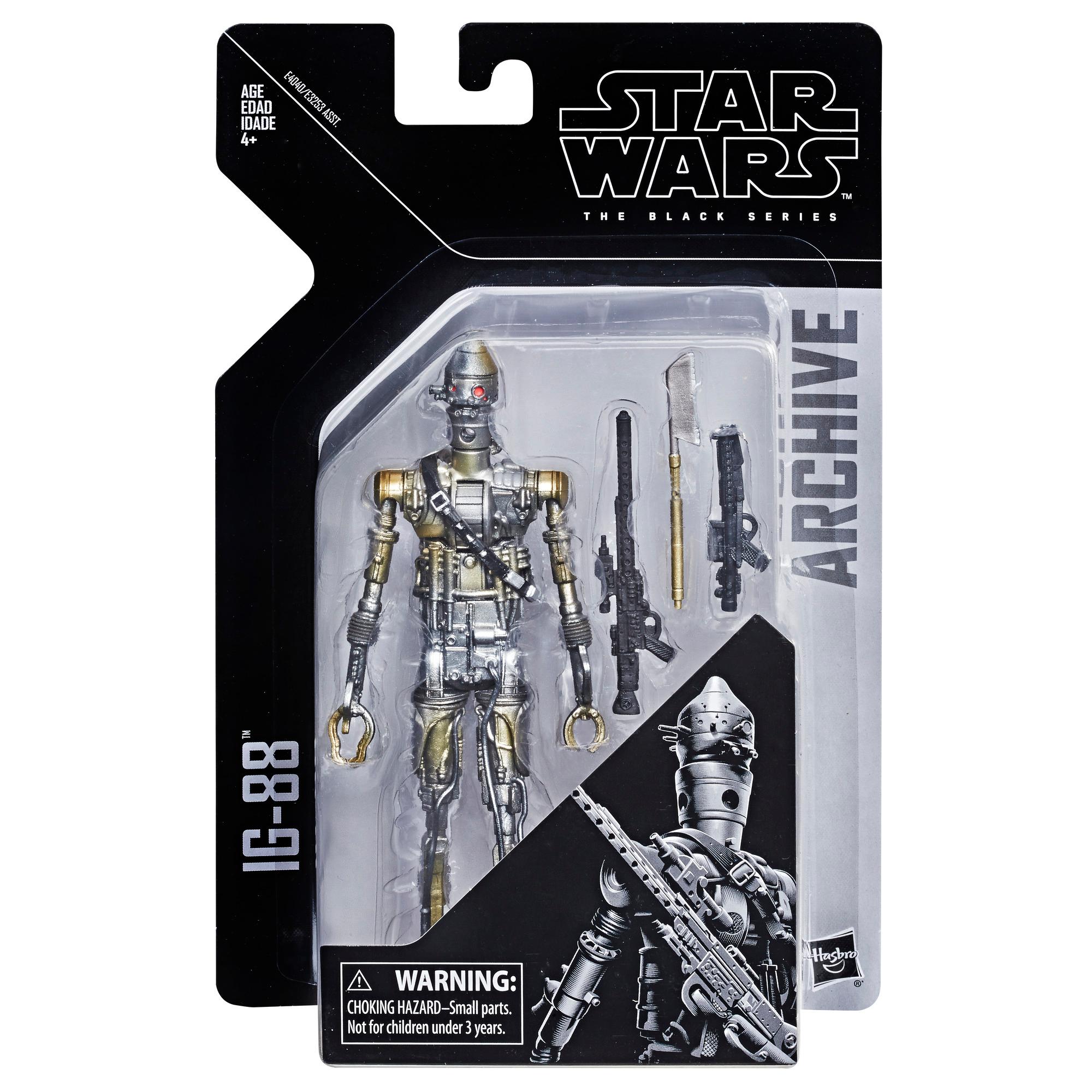 Hasbro Star Wars The Black Series Archive IG-88 6-inch Action Figure ฮาสโบร สตาร์ วอร์ส เดอะ แบล็ค ซีรีส์ หุ่นโมเดลฟิกเกอร์ หุ่นยนต์ไอจี-88 ขนาด 6 นิ้ว ลิขสิทธิ์แท้