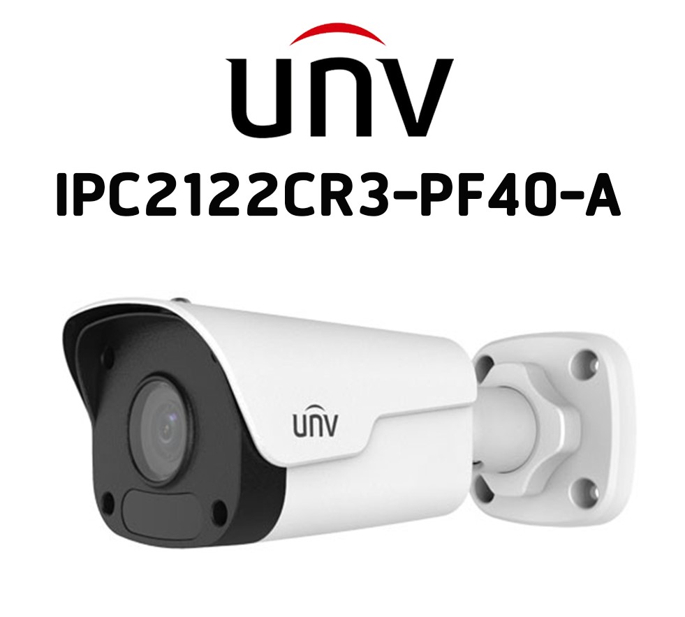 ขายถูก กล้องวงจรปิด UNIVIEW 2ล้าน รองรับ PoE , ICT64 , IPC2122CR3-PF40-A UNV IPC 2MP