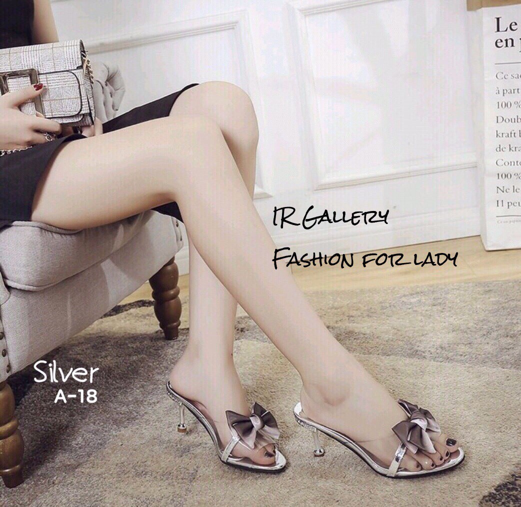 รองเท้าส้นสูงเปิดส้น Style Poem (สีทอง)