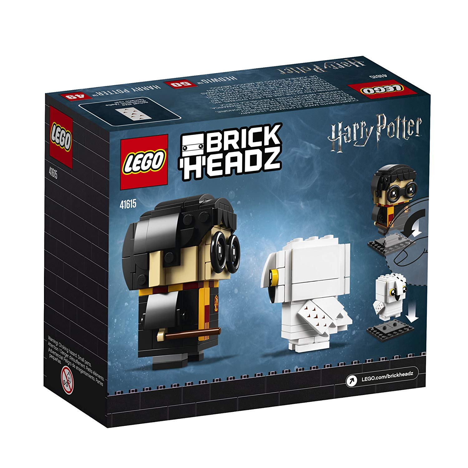ตัวต่อเสริมทักษะ LEGO BRICKHEADZ - Harry Potter & Hedwig รุ่น 41615