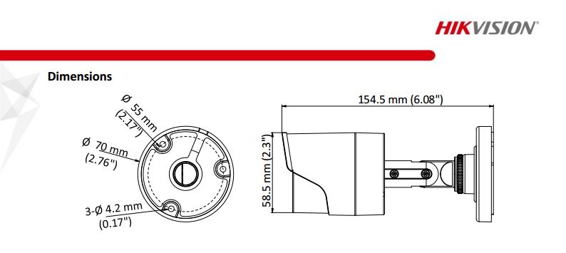 ขายถูก HIKVISION Turbo HD รุ่น DS-2CE16D0T-I3F ความละเอียด 2 ล้านพิกเซล