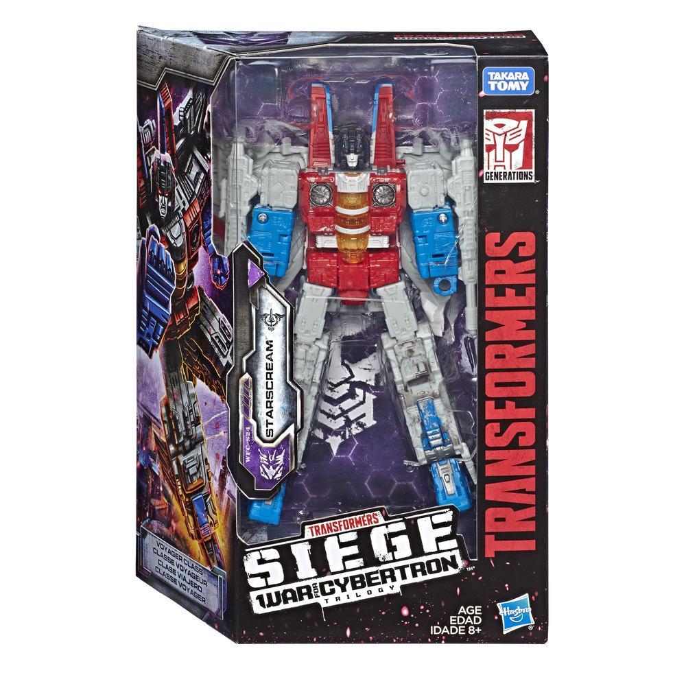 Hasbro Transformers Generations War for Cybertron Siege Voyager WFC-S24 Starscream Figure ฮาสโบร ทรานสฟอเมอร์ส เจเนอเรชั่น วอร์ ฟอร์ ไซเบอร์ตรอน WFC-S24 วอยเอเจอร์ คลาส หุ่นยนต์สตาร์สครีม 7 นิ้ว ลิขสิทธิ์แท้