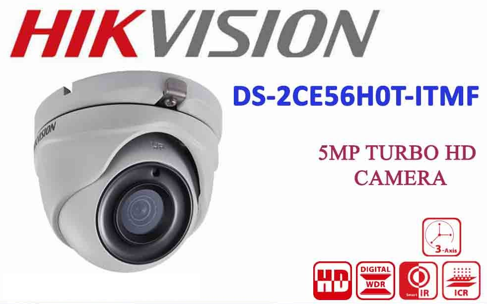 ขายถูก HIKVISION Turbo HD รุ่น DS-2CE56H0T-ITMF ความละเอียด 5 ล้านพิกเซล