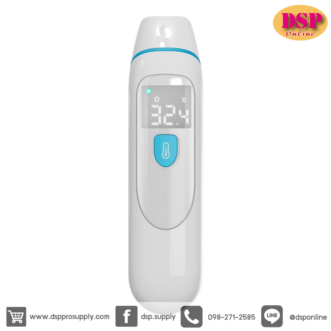 ขายถูก Infrared thermometer เครื่องวัดไข้ เครื่องวัดอุณหภูมิอินฟราเรด รุ่น PC809 สินค้ารับประกัน 1 ปี
