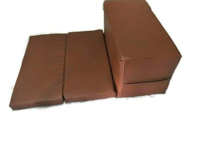 ที่นอนยางพาราหุ้ม PVC ที่นอนยางพาราปิคนิคพับ 3 ตอน