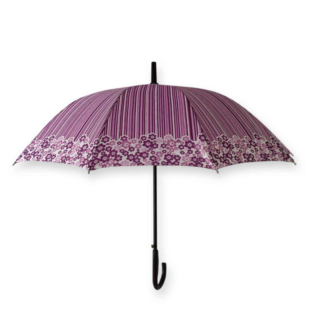 ร่มตอนเดียว22 8ก้านรหัสลายดอกไม้