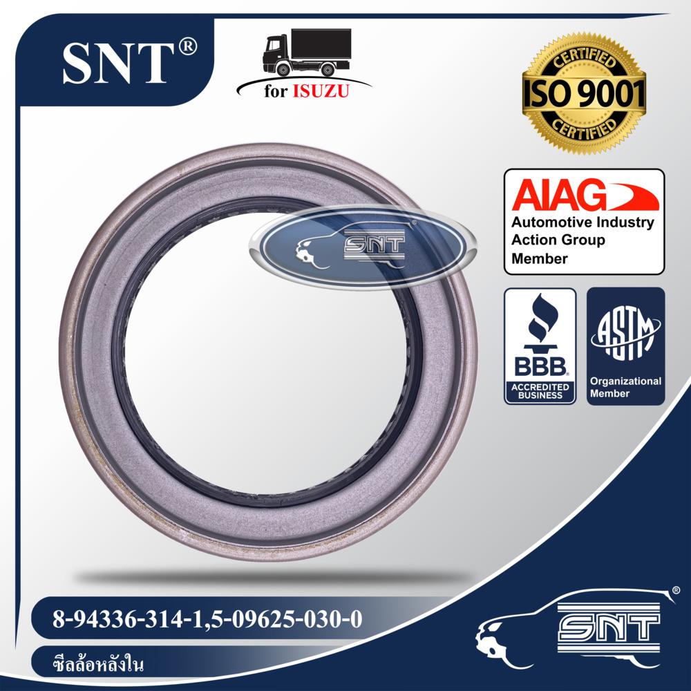 SNT ซีลล้อหลังใน, Oil Seal - ISUZU ( อีซูซุ ) รุ่น ELF250, NLR, NMR, NKR, NPR, เพลาลอย S250 ELF แอ้ว,TCPY,PRO P/N 5-09625-030-0, 5096250300