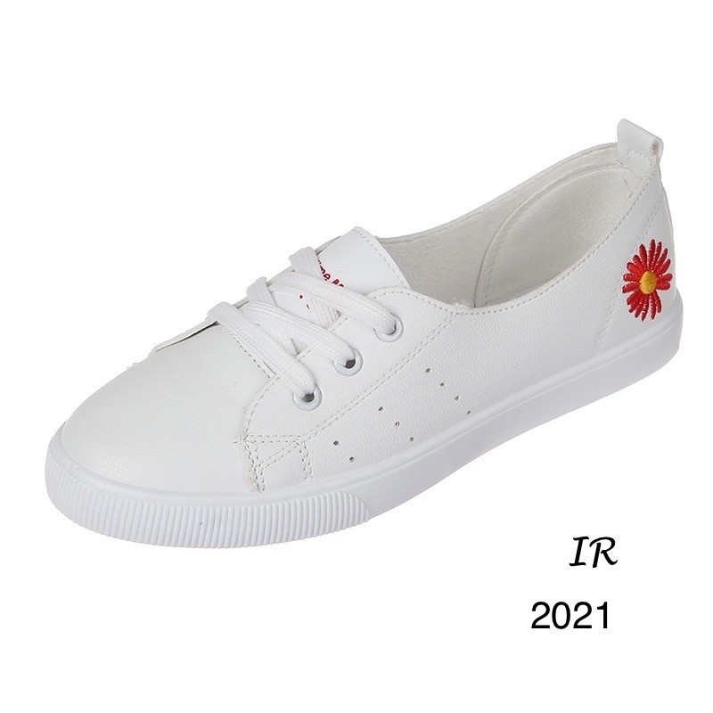 รองเท้าผ้าใบปักลายเดซี่