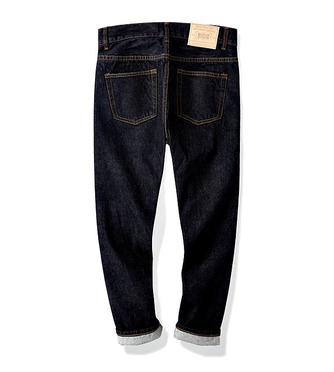 001046 กางเกงยีนส์ XOFO Selvage Denim สไตล์วินเทจ Version Jeans Indigo Slim Harajuku ผ้าริมแดง Size 28-38