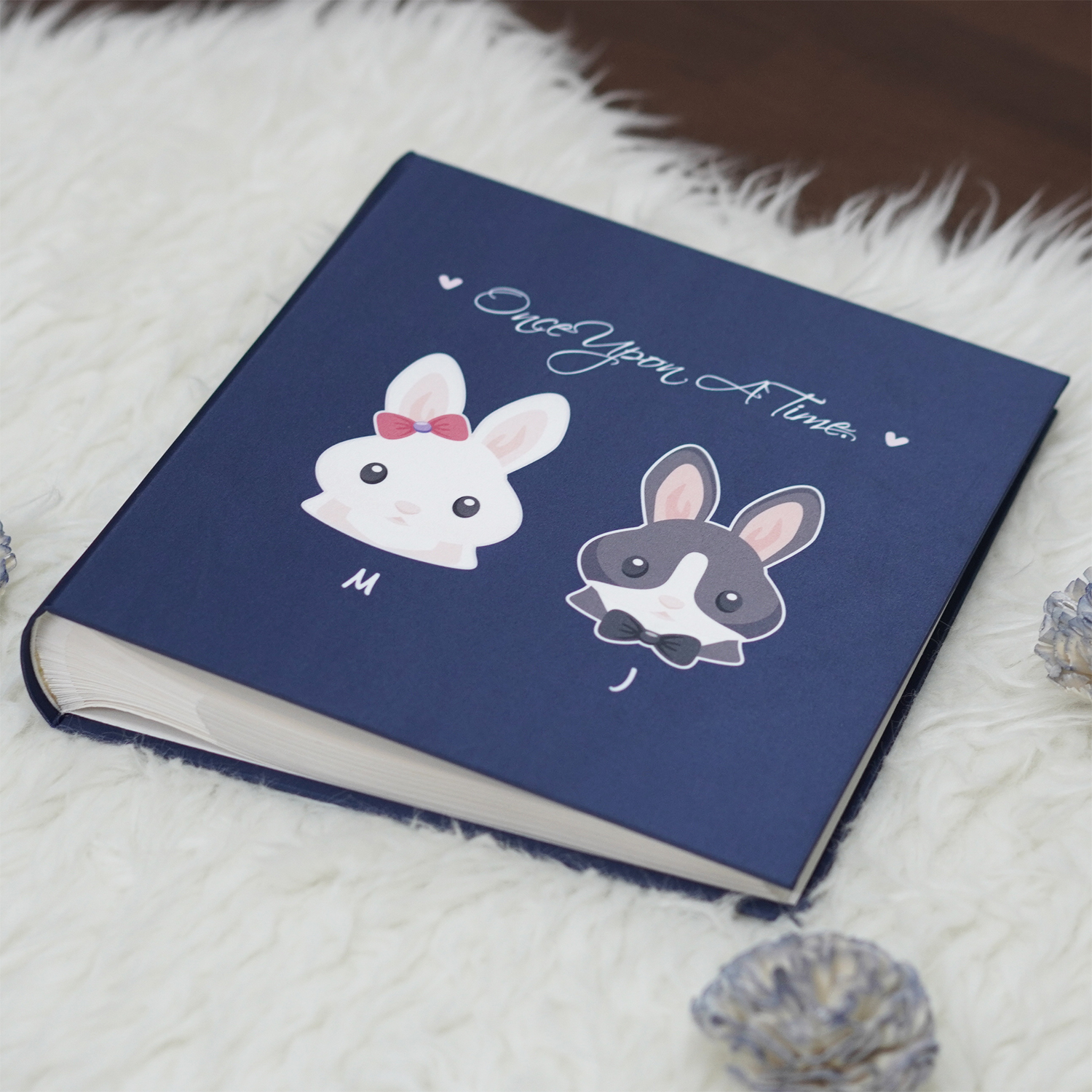 อัลบั้มสั่งทำใส่ชื่อ ลายกระต่ายคู่ - Couple Rabbit