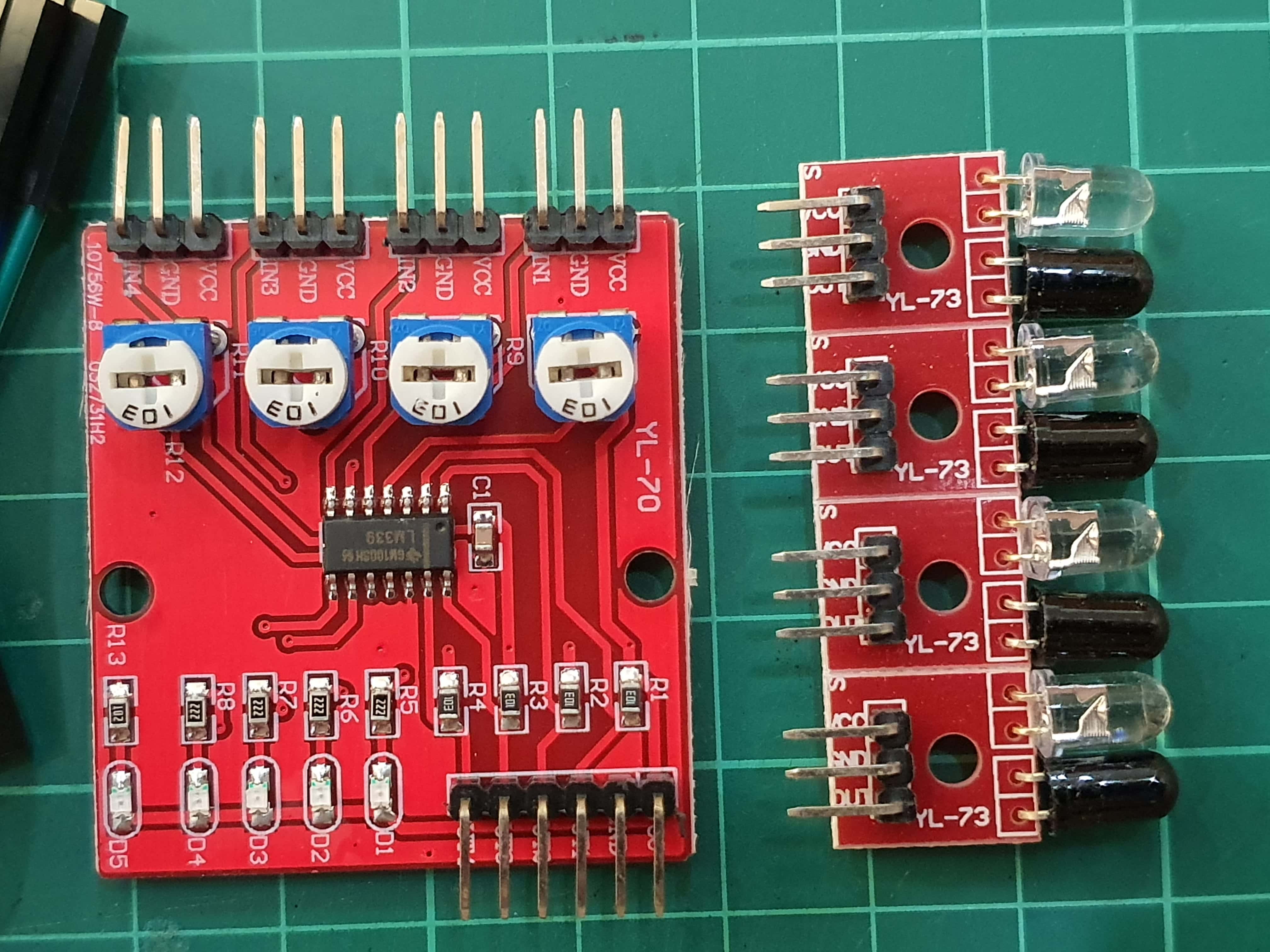 YL-70 Infrared Line Tracking 4-Channel