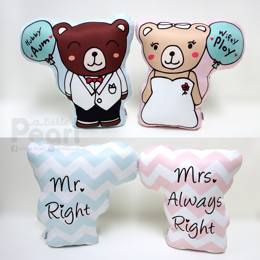 หมอนสั่งทำใส่ชื่อ ลายหมี - Teddy