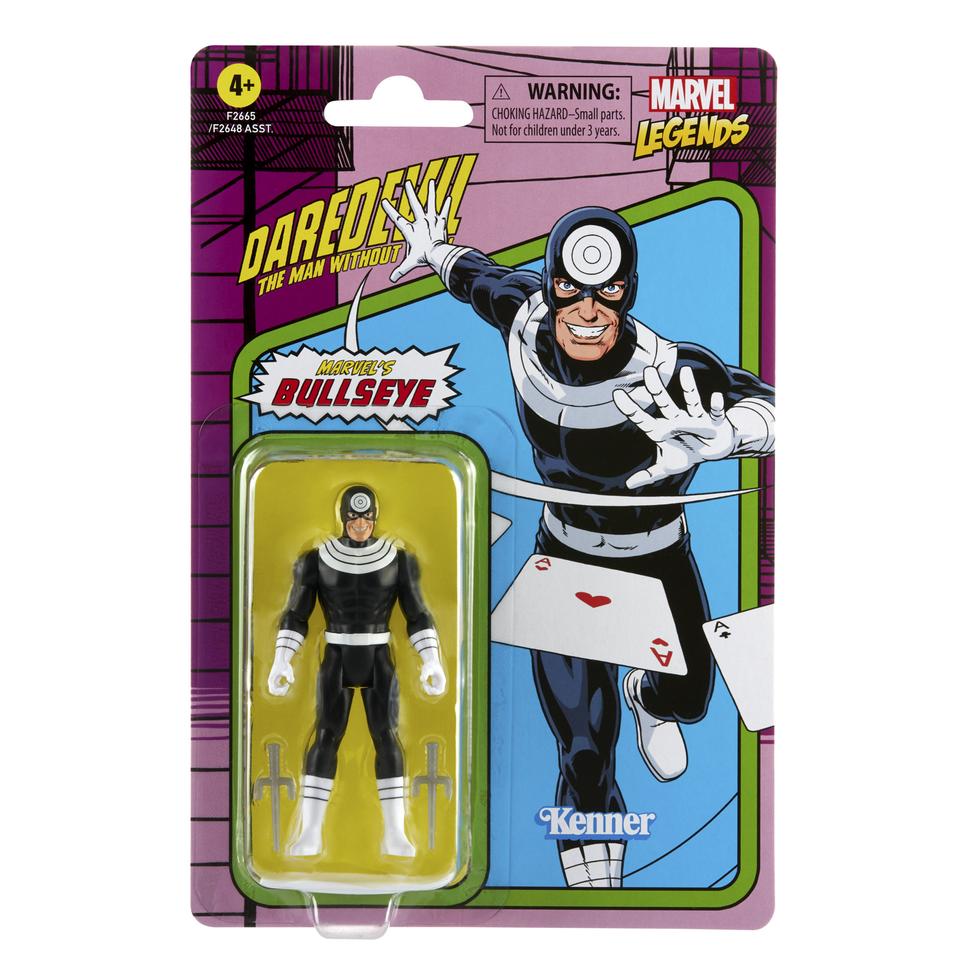 Hasbro Marvel Legends Series Bullseye 3.75-Inch Retro 375 Collection Action Figure ฮาสโบร มาร์เวล เลเจนด์ หุ่นโมเดลฟิกเกอร์ บลูส์อาย ขนาด 3.75 นิ้ว ลิขสิทธิ์แท้