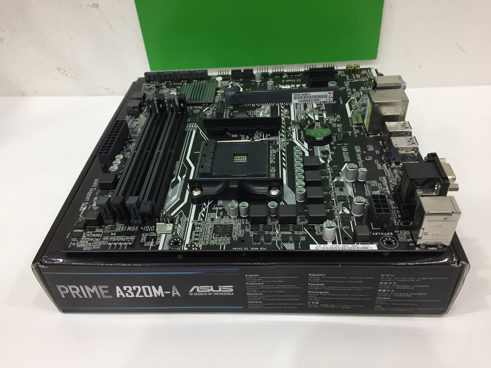 ASUS Prime A320M-A ประกัน3ปี ไม่มีฝาหลัง