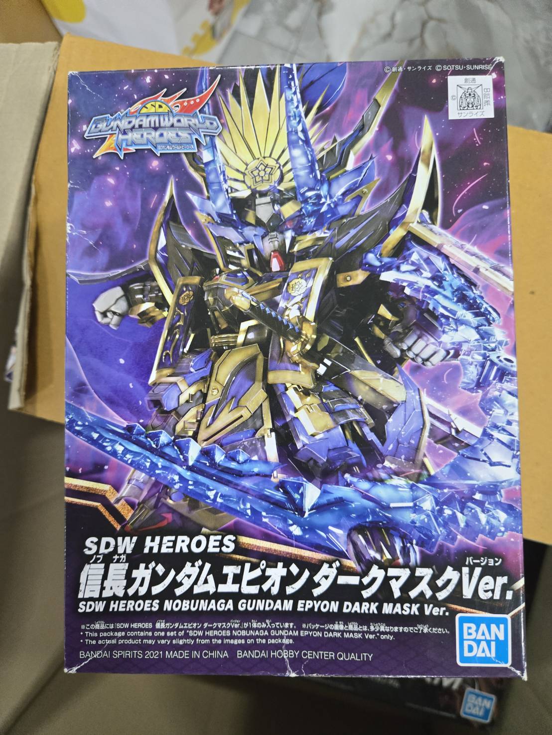 กันดั้ม กันพลา SDW HEROES NOBUNAGA GUNDAM EPYON DARK MASK VER.