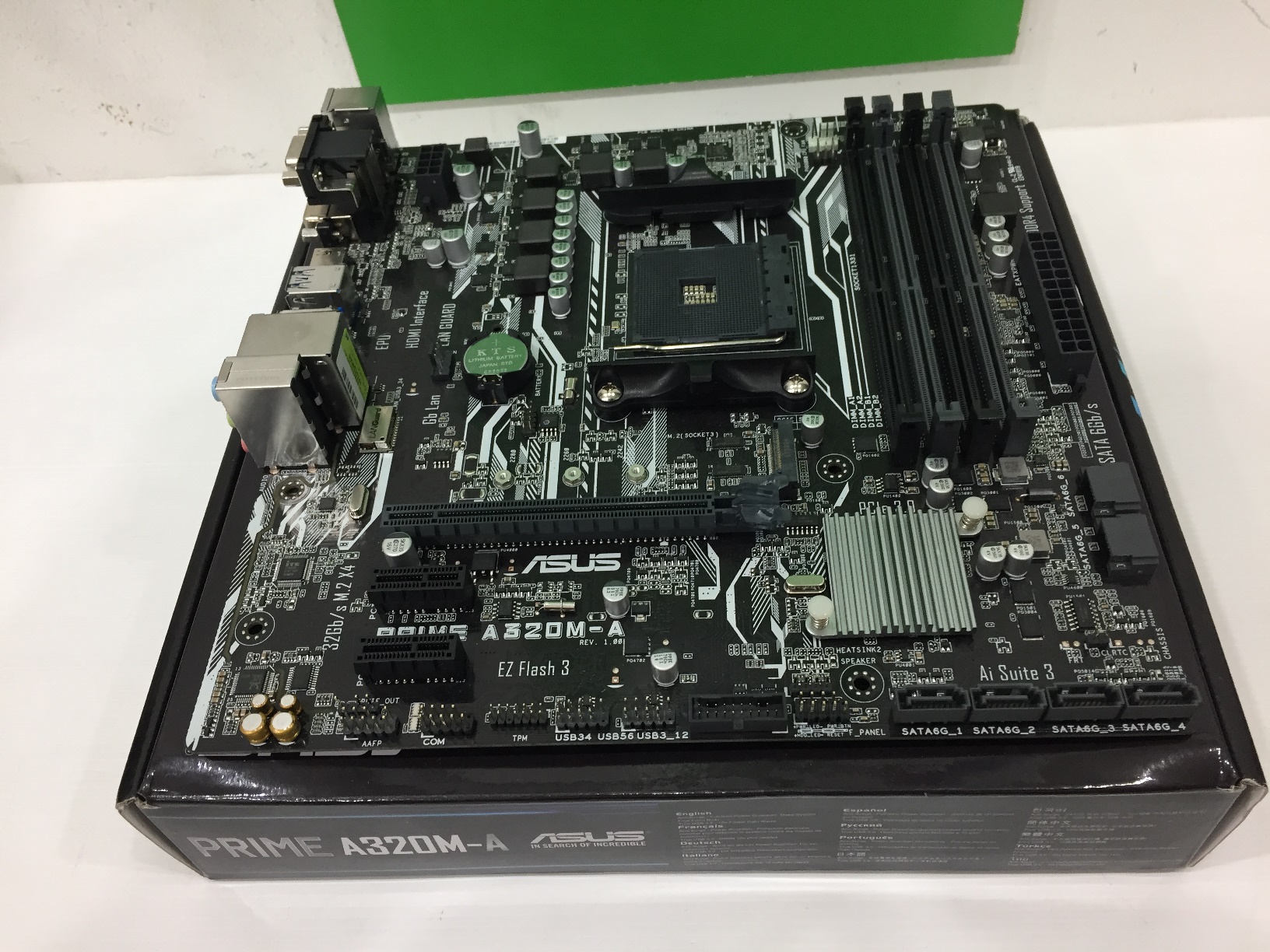 ASUS Prime A320M-A ประกัน3ปี ไม่มีฝาหลัง