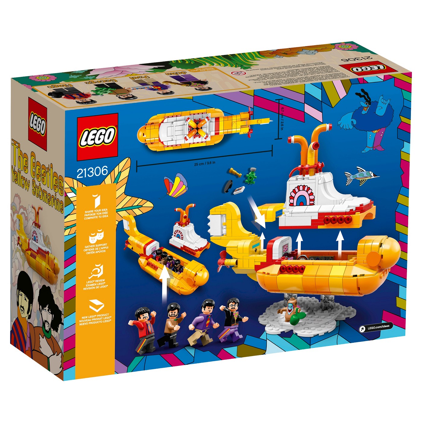 LEGO Ideas ตัวต่อเสริมทักษะ เดอะบีเทิลส์ The Beatles - Yellow Submarine รุ่น 21306
