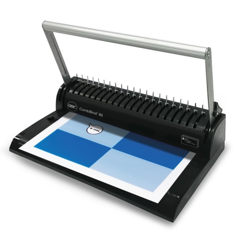 เครื่องเข้าเล่มสันห่วงพลาสติกแบบมือโยก GBC CombBind 80 Binder