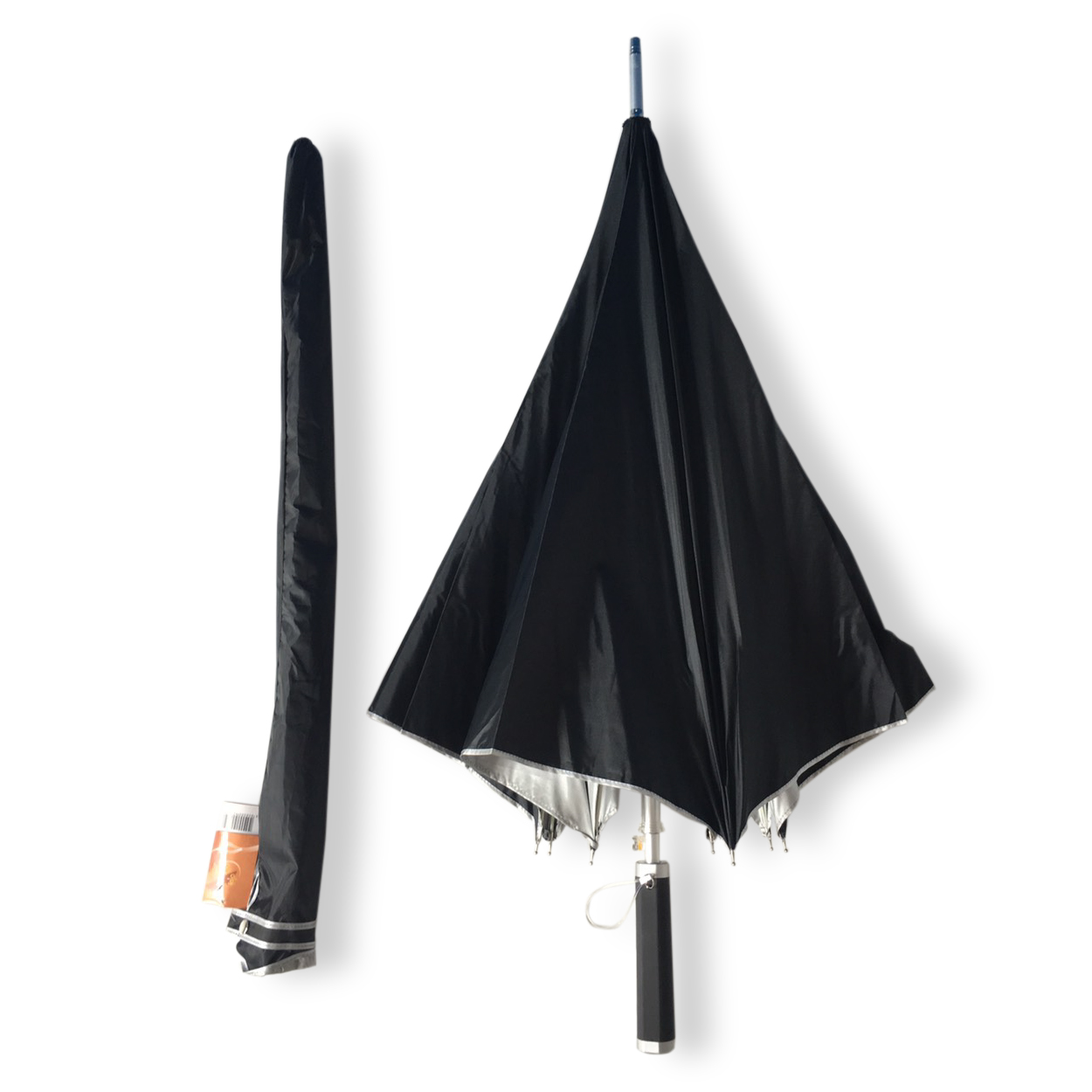 ร่มตอนเดียว27นิ้วมียูวีโครงอลูมิเนียมด้ามจับตรง