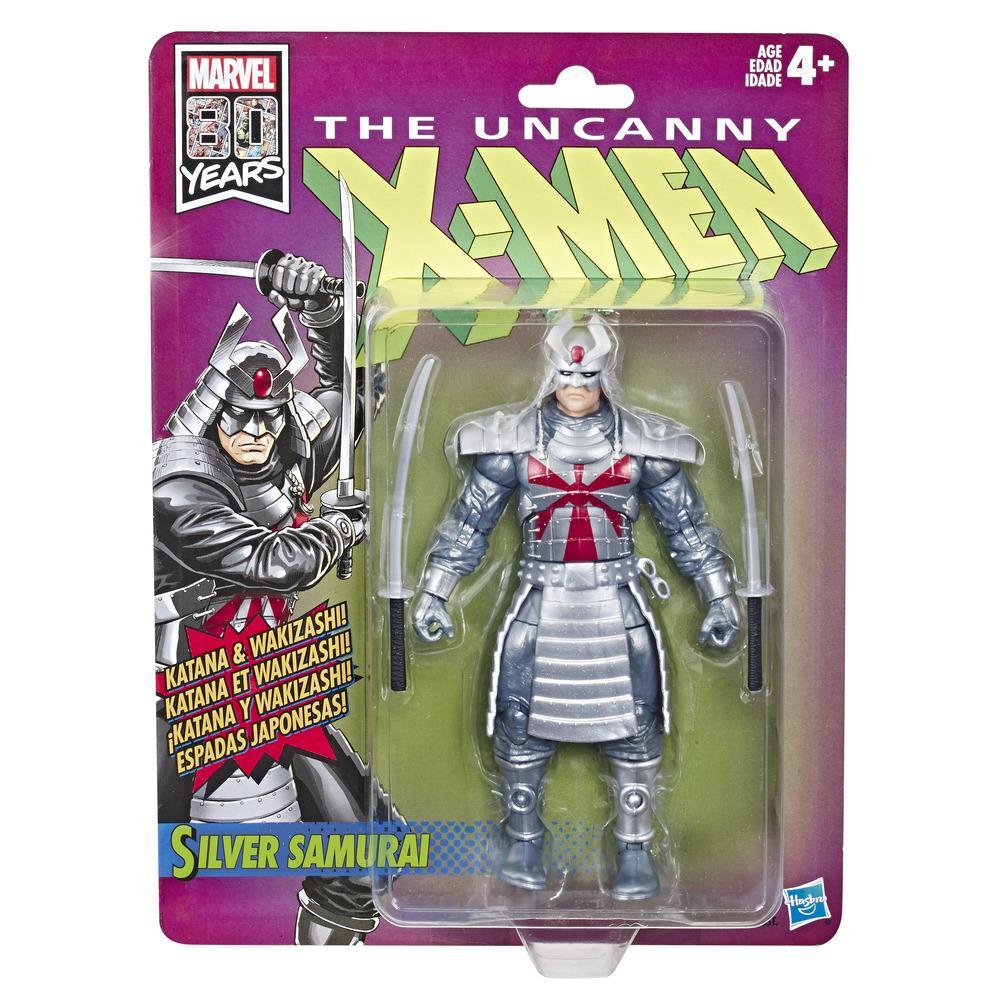 Hasbro Marvel Legends Retro Series Silver Samurai 6-inch Figure ฮาสโบร มาร์เวล เลเจนด์ ซีรี่ย์ส อเวนเจอร์ส หุ่นโมเดลฟิกเกอร์ ซิลเวอร์ ซามูไร ขนาด 6 นิ้ว ลิขสิทธิ์แท้