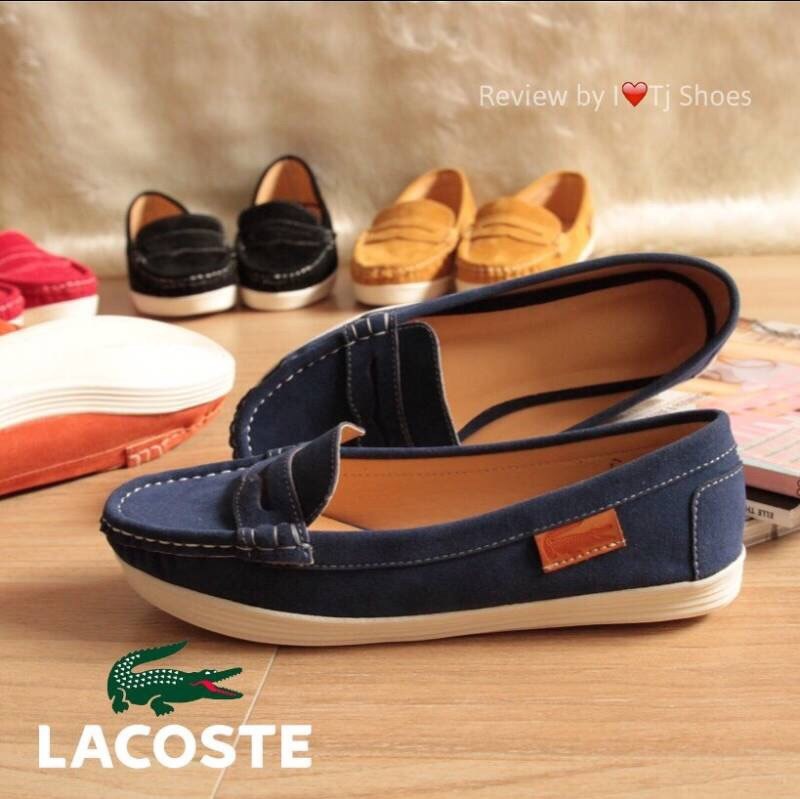 พร้อมส่ง : รองเท้าLacoste Style (สีน้ำเงิน)