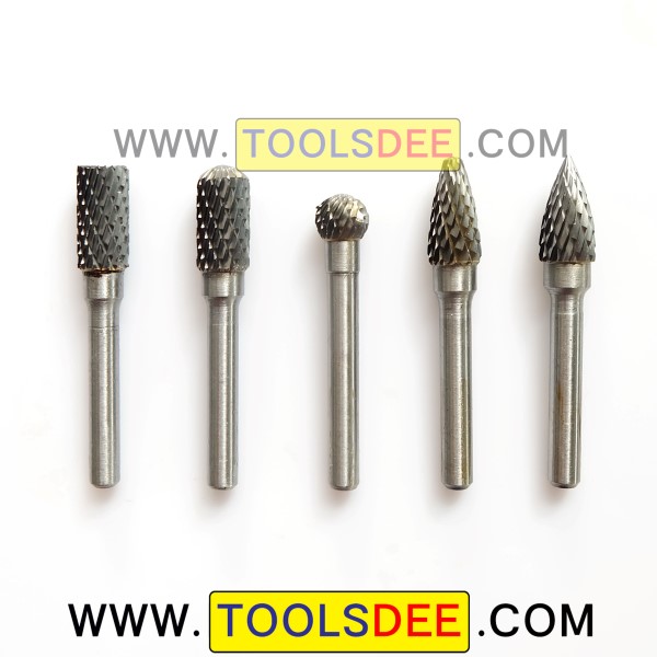 ดอกเจียรคาร์ไบด์ แกน 6 มิล หัวเจียรขนาด 10 มิล Double Cut