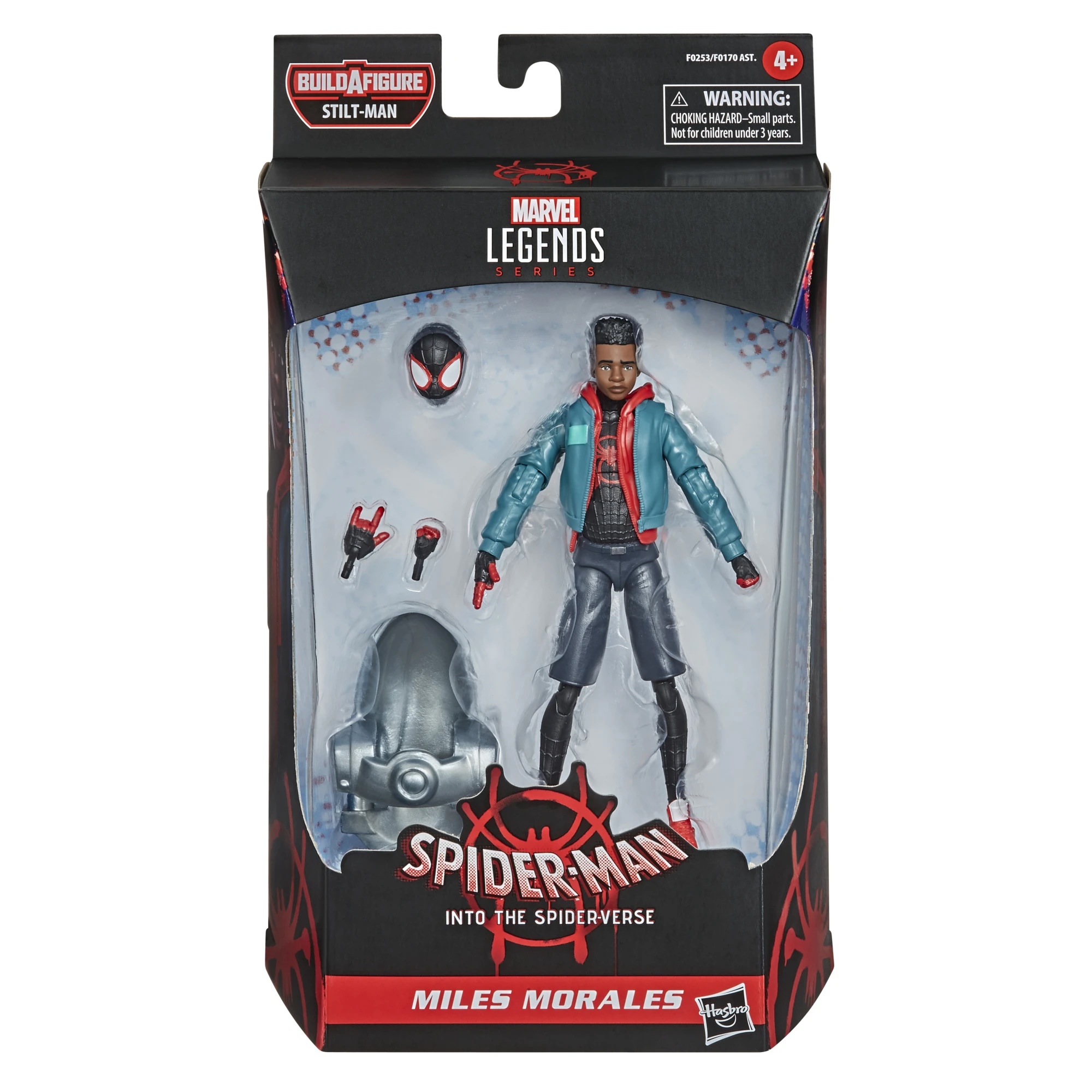 Hasbro Marvel Legends Spider-Man: Into the Spider-Verse Miles Morales Figure ฮาสโบร มาร์เวล เลเจนด์ ซีรี่ย์ส สไปเดอร์แมน อิน ทู เดอะ สไปเดอร์ เวิร์ส หุ่นโมเดลฟิกเกอร์ ไมล์ โมราเลส ขนาด 6 นิ้ว ลิขสิทธิ์แท้